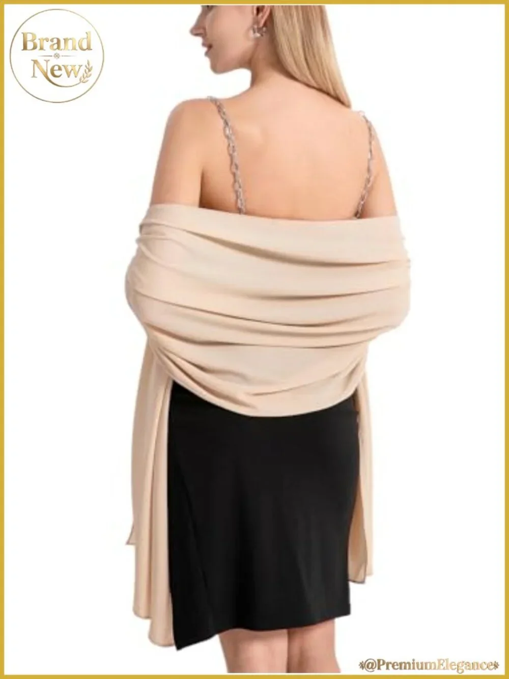 Chiffon Shawl Wrap for Evening Dresses Wedding Formal Scarf